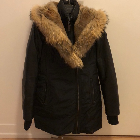Rudsak down parka with fur - Picture 2 of 3